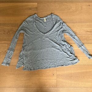 Free people waffle blouse